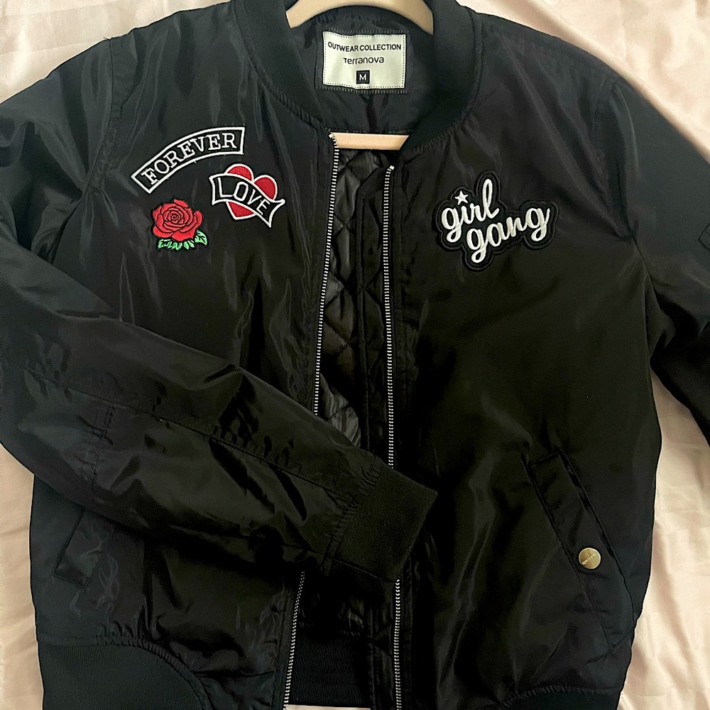 Black puffer jacket